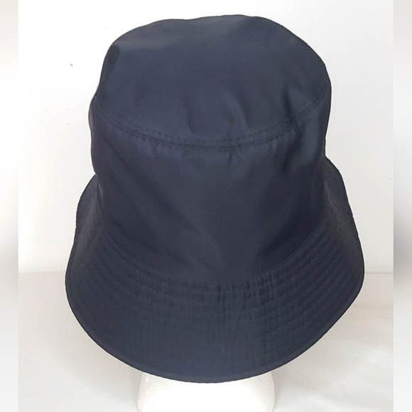 Prada - Women's Bucket Hat In Black -metal Logo Accent At Front -"See Pictures" - Picture 5 of 10